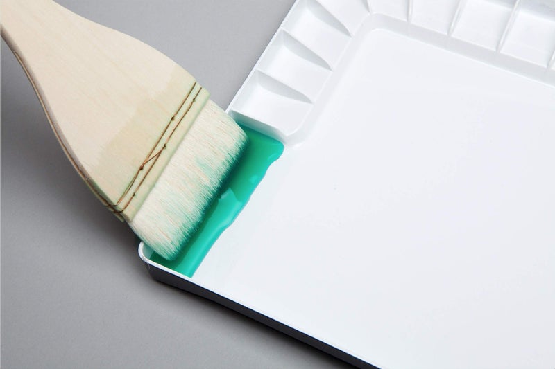 Mijello Studio Watercolor Palette, 55 Paint Wells, Blue, Foam Dauber Included, 14.4"" X 1.5"" X 9.13"", 1 - Image 4